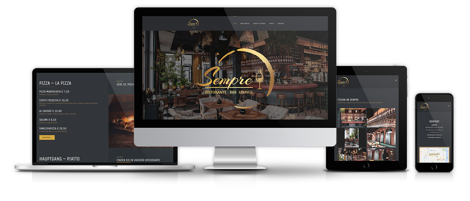 Mockup Website Sempre Salzburg